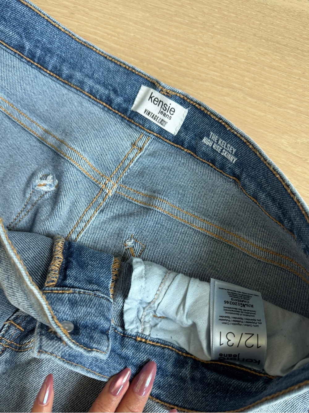 Kensie The Kelsey High Rise Skinny Jeans size 12 - Picture 4 of 4